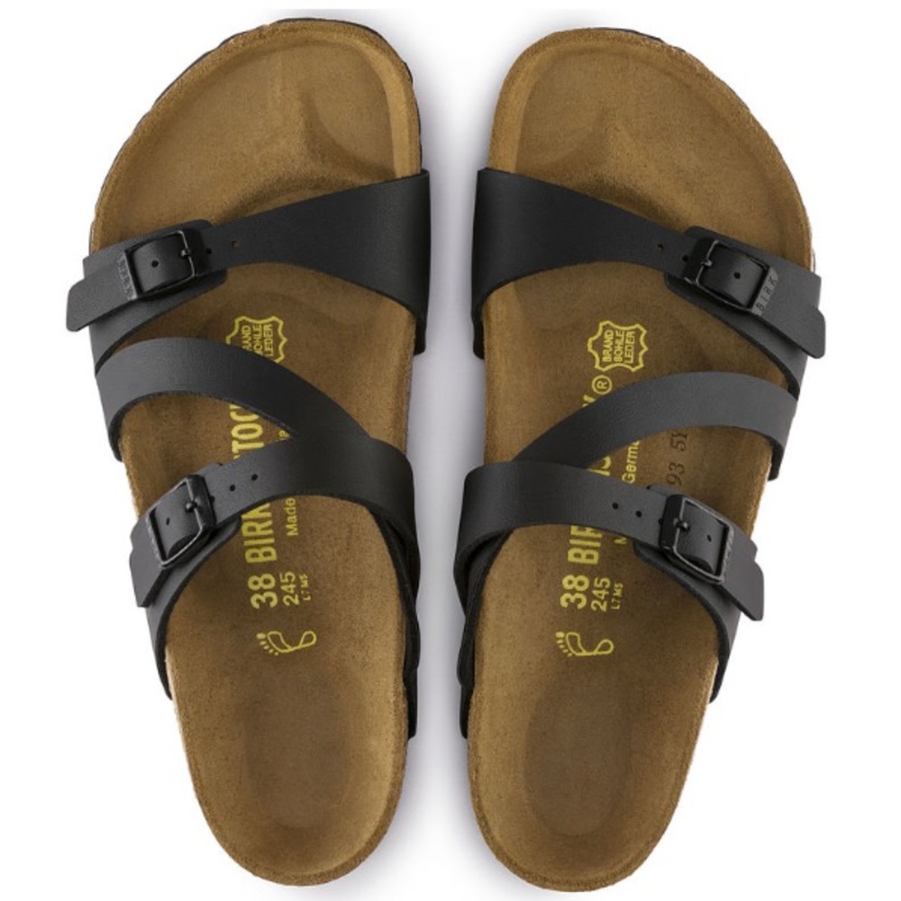 NIB Black Strappy Birkenstock Sandals